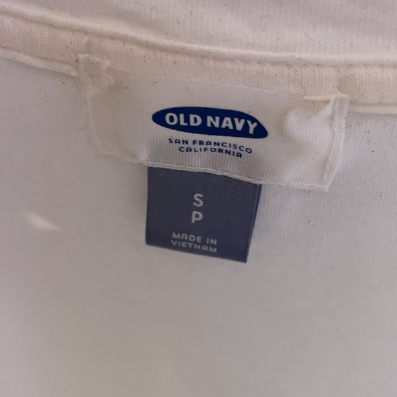 Small White Fancy Tank Top! Old Navy. - Picture 3 of 4